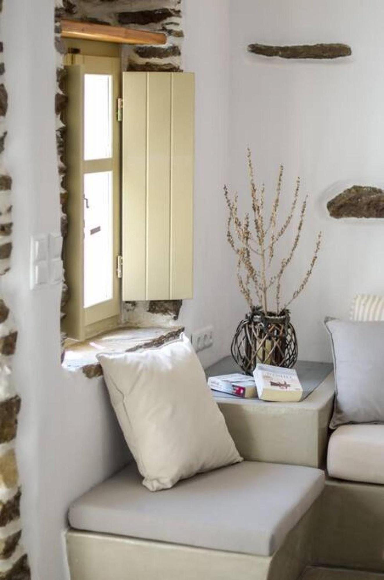 Villa Anthemion Naxos With Outdoor Jacuzzi Ano Sangrion Ngoại thất bức ảnh